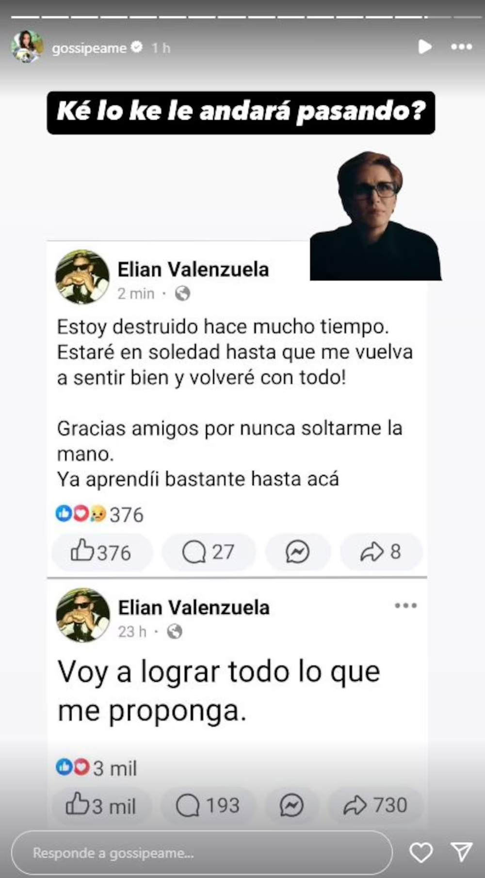 L-Gante lanzó un mensaje cargado de angustia y generó preocupación