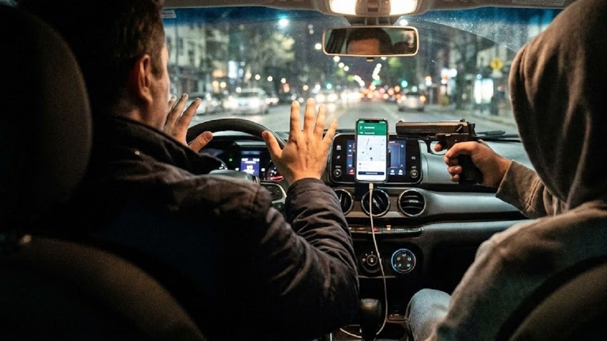 Otra vez un chofer de aplicación asatado: a punta de pistola le robaron la recaudación