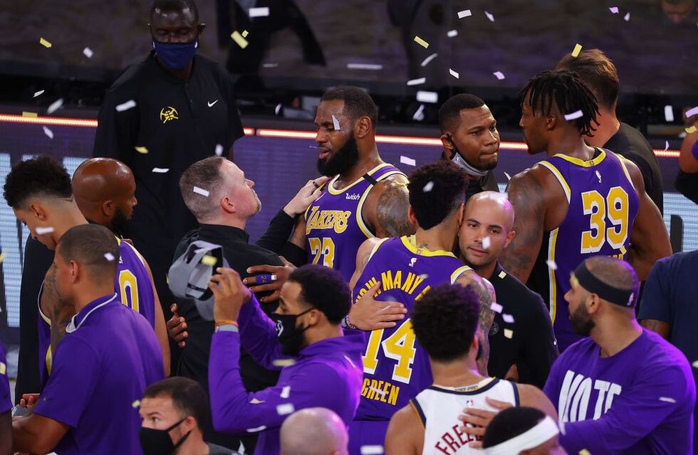 Los Ángeles Lakers se consagraron en la Conferencia Oeste al vencer a los Nuggets. Ahora van a la final de la NBA tras 10 años, desde Kobe Bryant./Gentileza