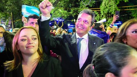 El precandidato presidencial de Unión por la Patria, Sergio Massa.