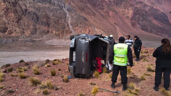 Accidente vial en Uspallata.
