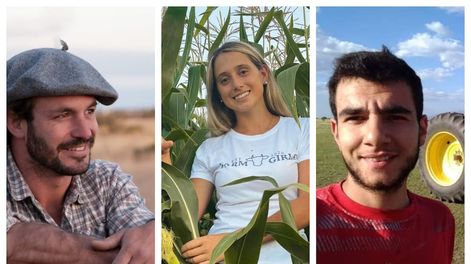 Marcos Villamil, ingeniero agrónomo; Fernanda Guerra, productora agropecuaria de Uruguay y Joel Príncipe, autodidacta y emprendedor presentan Locos y fanáticos del campo en la Expoagro 2022