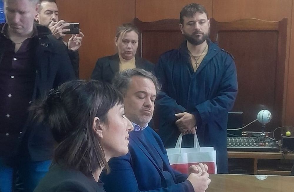 Gianni y Grabois durante la audiencia