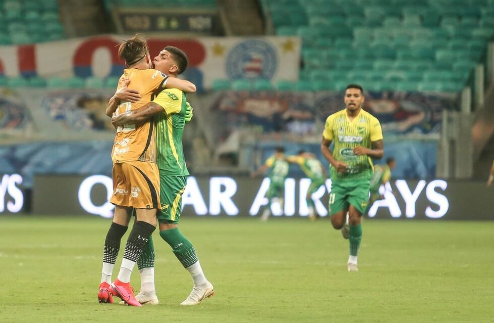 El Halcón le ganó a Bahia como visitante en el partido de ida de los cuartos de final de la Copa Sudamericana.