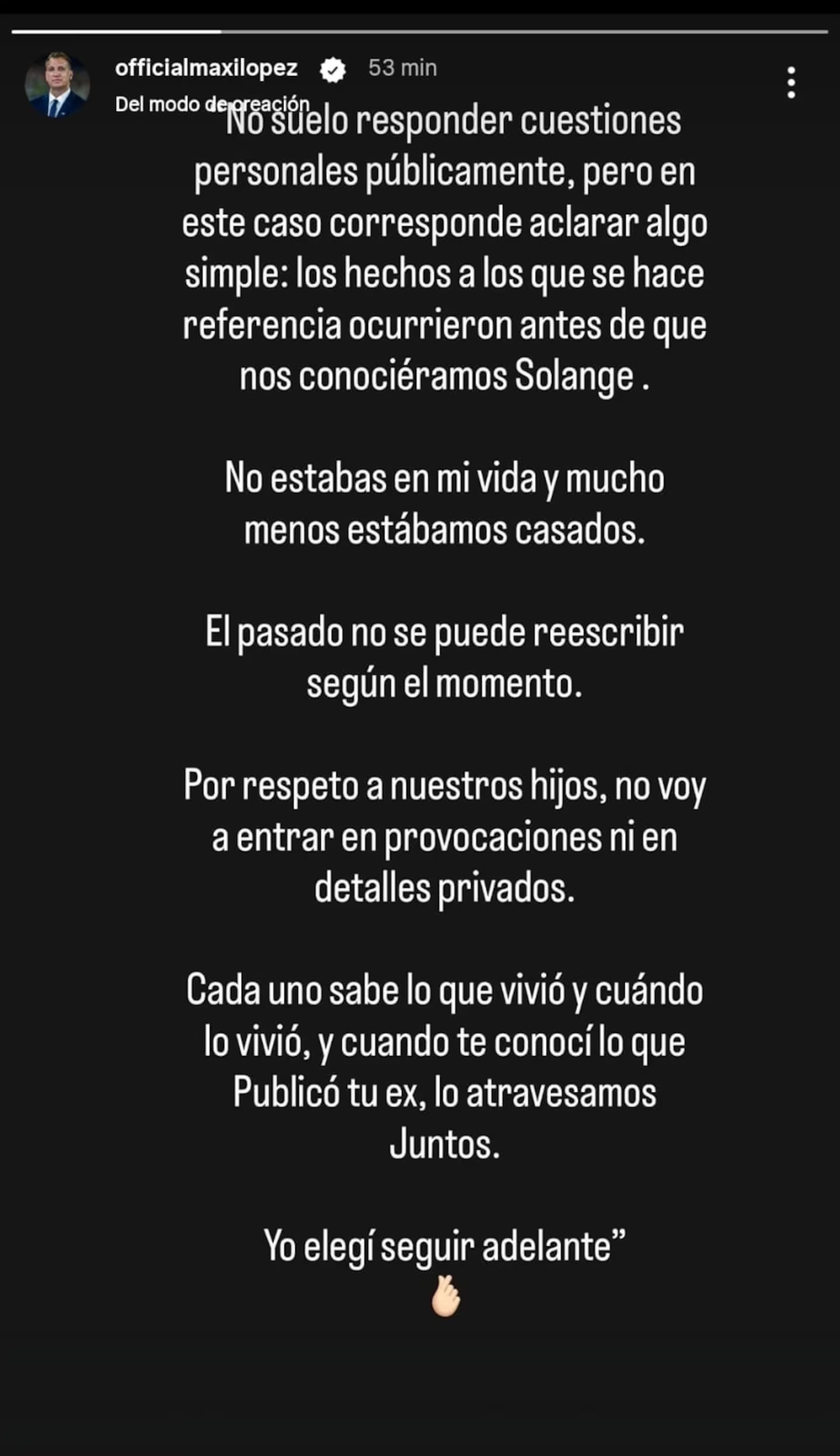 La historia que compartió Maxi López en respuesta a Wanda Nara.