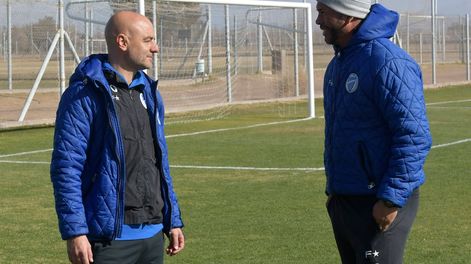Los Andes | La dupla técnica Favio Orsi-Sergio Gómez tendrá su primera vez en el Monumental. Foto: Orlando Pelichotti / Los Andes