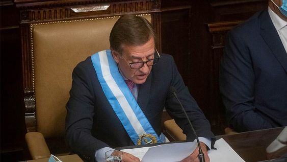 En un nuevo discurso para la Apertura del Periodo Ordinario de Sesiones en la Legislatura provincial, Suárez podría anunciar el plan B de Portezuelo. Foto: Ignacio Blanco / Los Andes