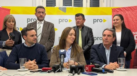 La diputada nacional María Eugenia Vidal (Pro) vino a apoyar a la lista de Provincias Unidas en Mendoza.