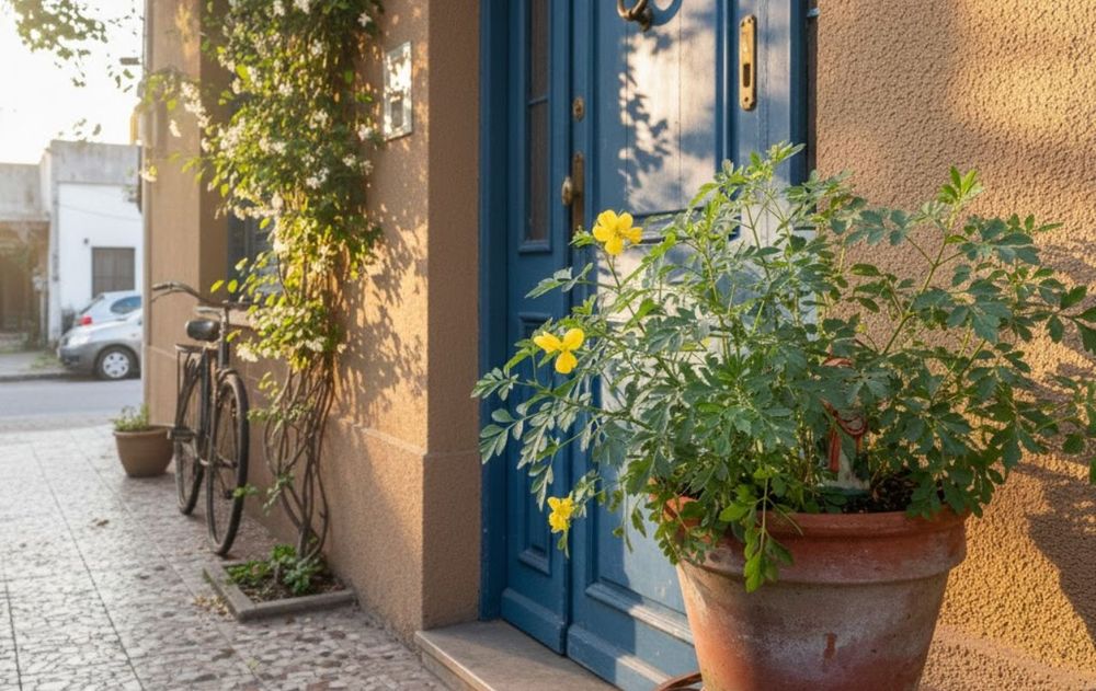 La planta de ruda en la entrada del hogar reúne tradición, simbolismo y beneficios prácticos que fortalecen su presencia en el Feng Shui.