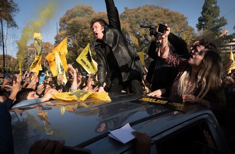 Javier Milei en Mendoza. (archivo)