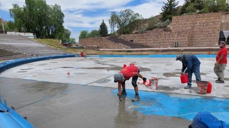 Obras realizadas en el Anfiteatro Griego Frank Romero Day previas a la Vendimia 2023.&nbsp;