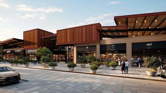 Aspecto del nuevo outlet en La Calera, cercano a Mendoza