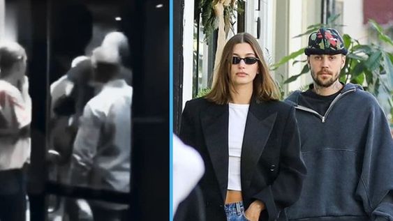 El tenso momento fue captado en video y rápidamente se viralizó, mostrando a Justin Bieber siendo agredido frente a su esposa, Hailey Bieber.
