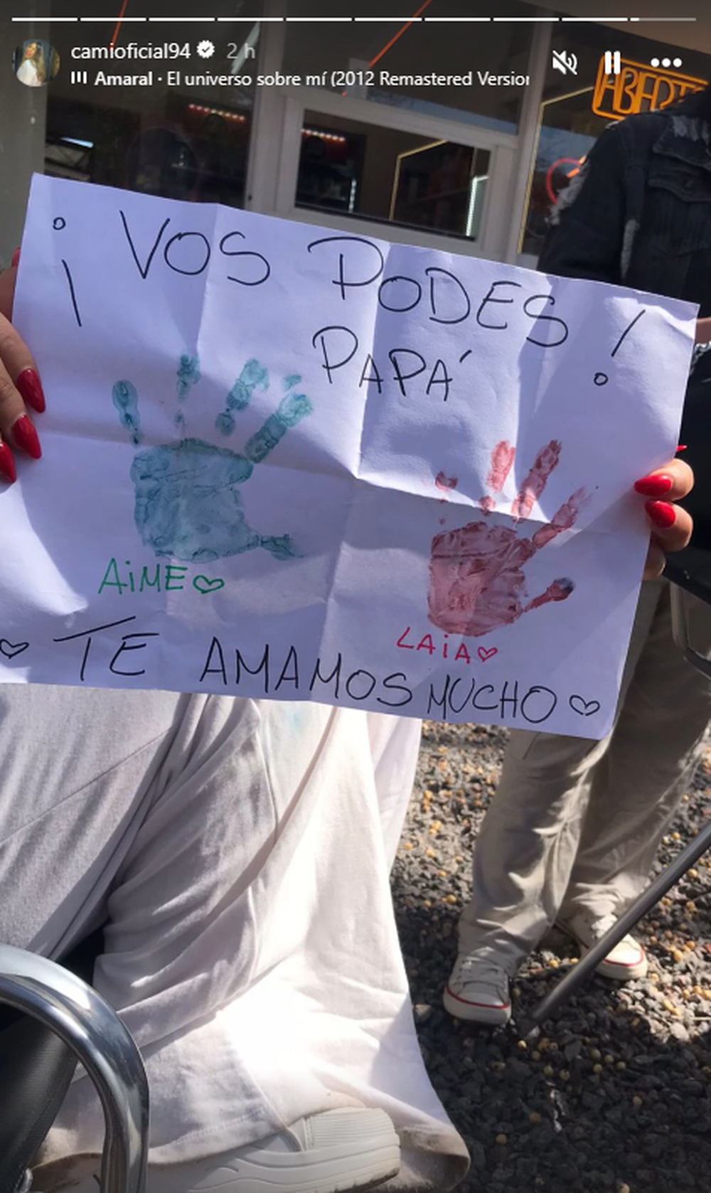El dibujo de las hijas de Thiago Medina.&nbsp;
