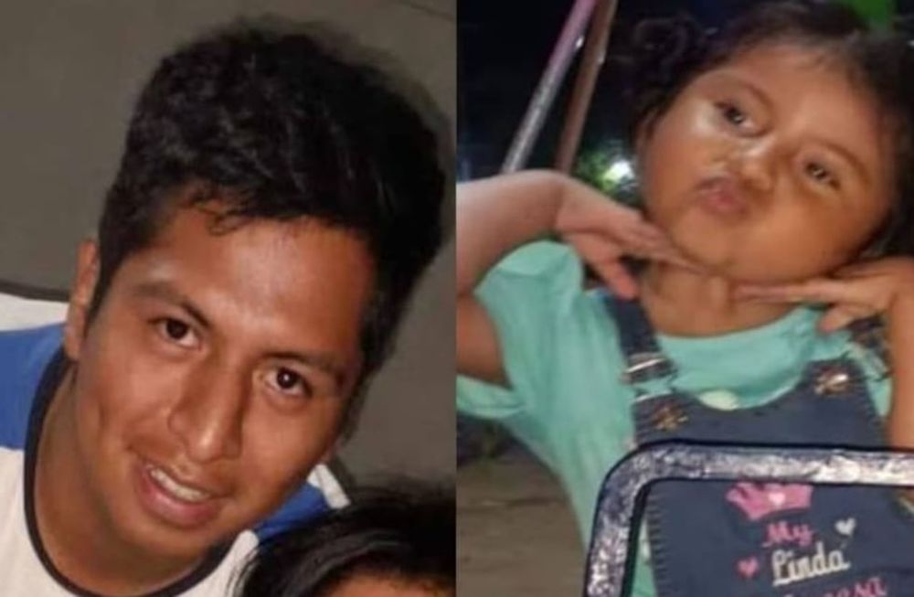 Las autoridades buscan a un hombre que roció con alcohol a su pareja y la prendió fuego, antes de escaparse con su hija de dos años. Gentileza.