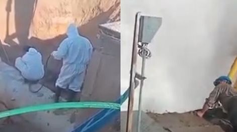 Dos operarios resultaron heridos tras la explosión de un caño en la planta potabilizadora de Paraná