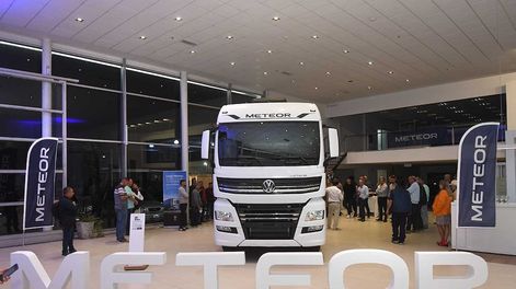 Presentación del nuevo modelo de camión Meteor de Volkswagen, en el concesionario Vesten, en Godoy Cruz Foto: José Gutierrez / Los Andes