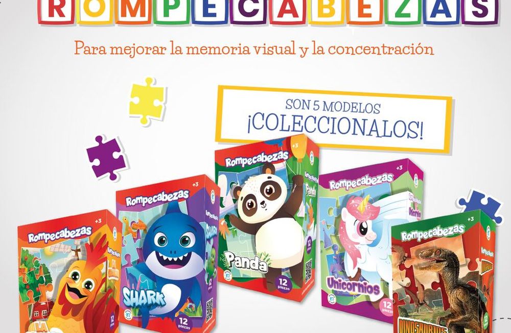 Materiales didácticos para el inicio de clases:  cuentos y rompecabezas, ideales para el jardincito
