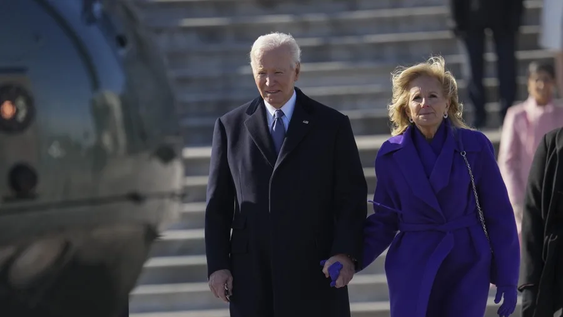 El expresidente de EE.UU. Joe Biden junto a la exprimera dama Jill Biden.