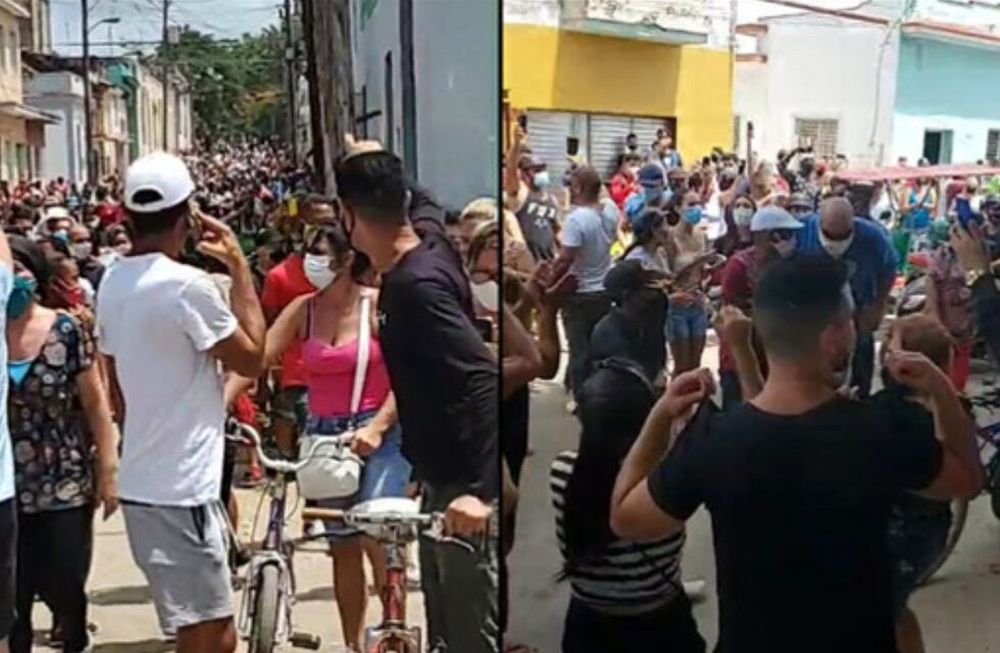 Masiva protestas en Cuba contra el régimen de los Castro. (Captura de video)