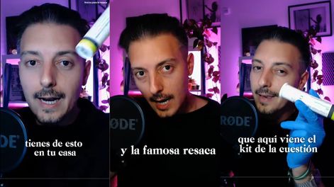 El bioquímico Álvaro Carmona en su cuenta de TikTok.
