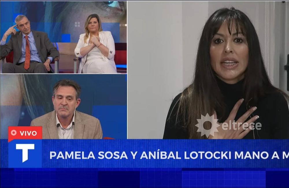 Pamela Sosa cruzó en vivo a Aníbal Lotocki.