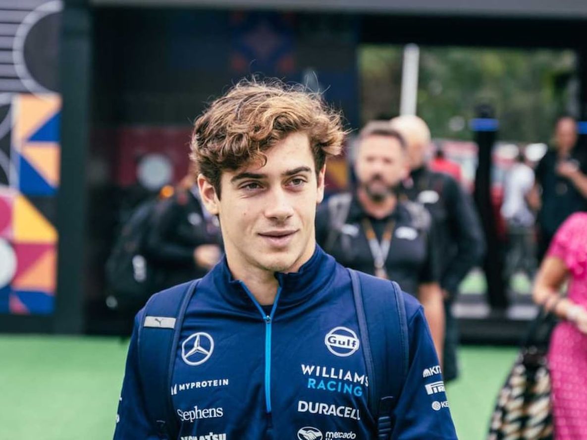 Franco Colapinto llega a Brasil para disputar su sexto Gran Premio en Fórmula 1. (Prensa Williams Racing)