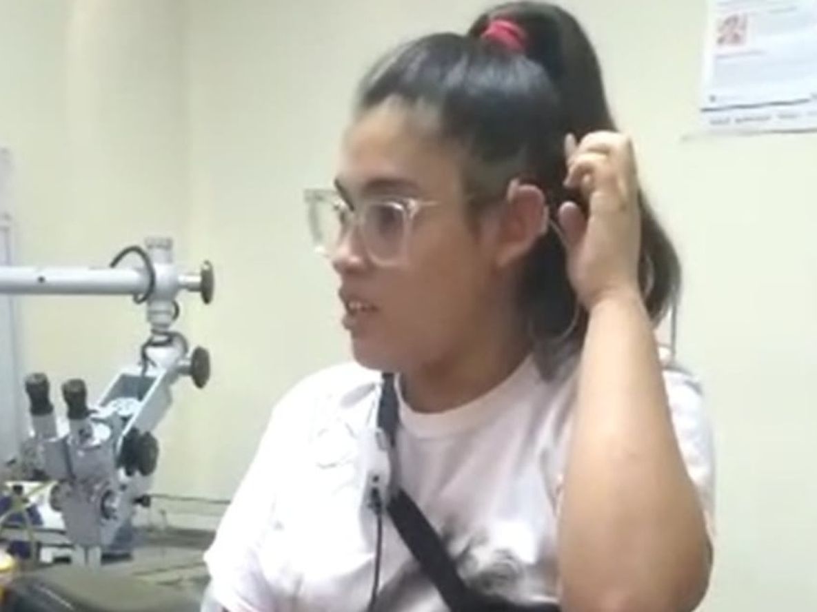 Dámaris Álvares volvió a escuchar - Gentileza Yesica Olguin
