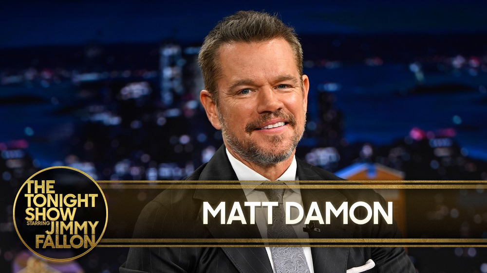 Matt Damon en The Tonight Show.