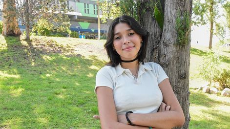Los Andes | Nazarena Fuentes debutó en la secundaria en plena pandemia y recién ahora retomará la anhelada presencialidad en el Liceo Agrícola. Foto: Ignacio Blanco / Los Andes