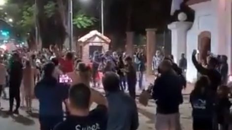 Protesta en Olivos