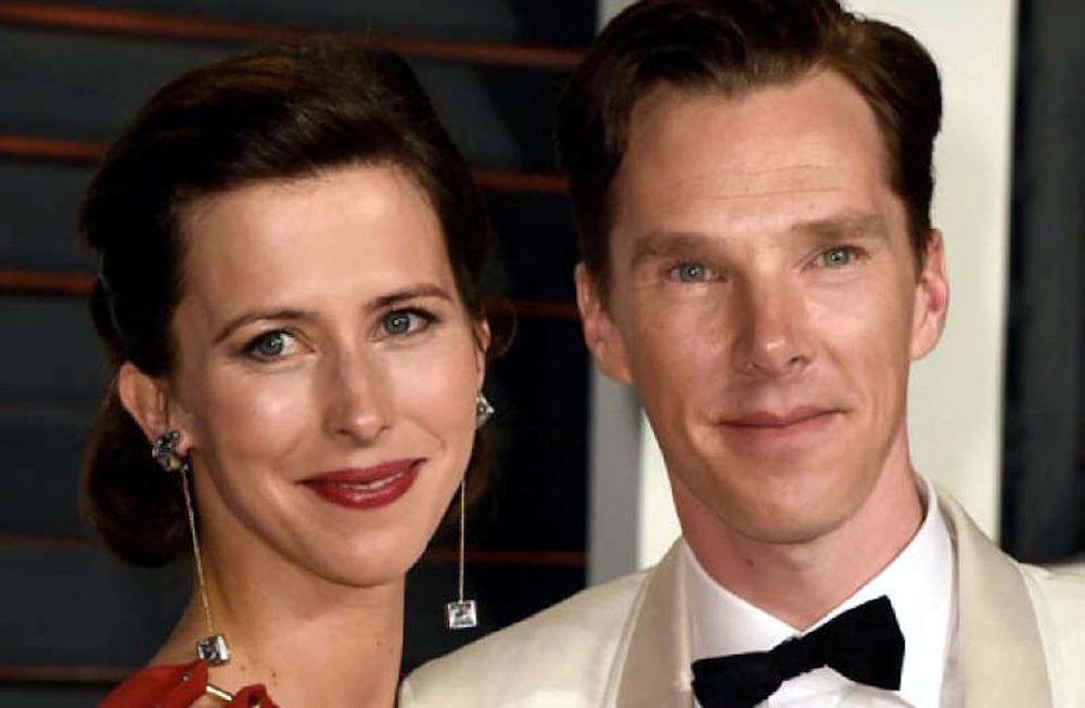 Benedict Cumberbatch y su esposa, padres de un varón