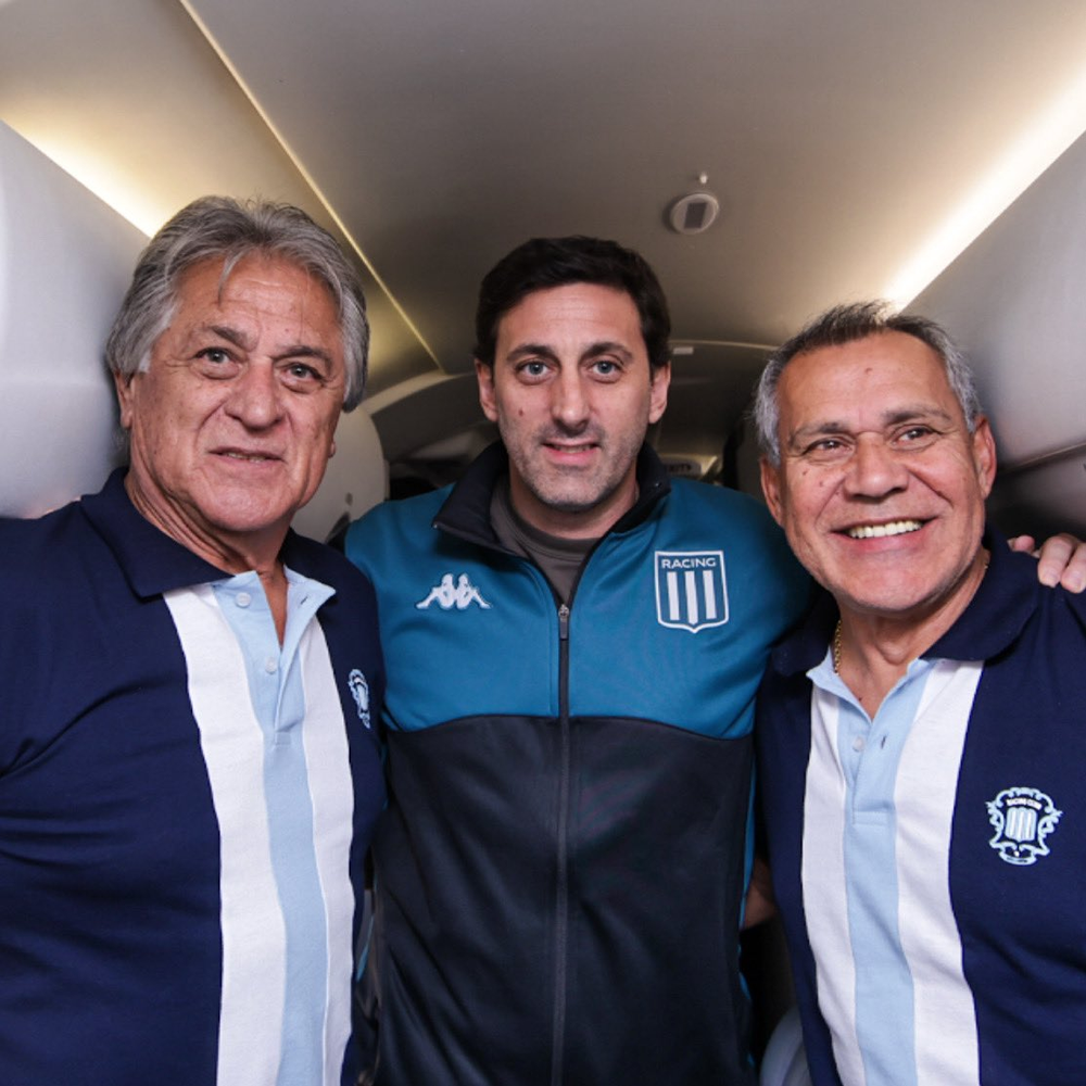 Pato Fillol e Ruben Paz acompanharam o Racing na final