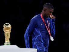 Ousmane Dembélé, ganador del Balón de Oro, en la final del Mundial Qatar 2022