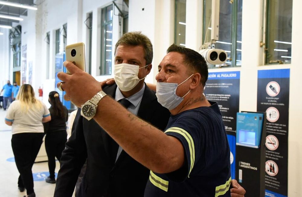 Sergio Massa en la Estación Constitución