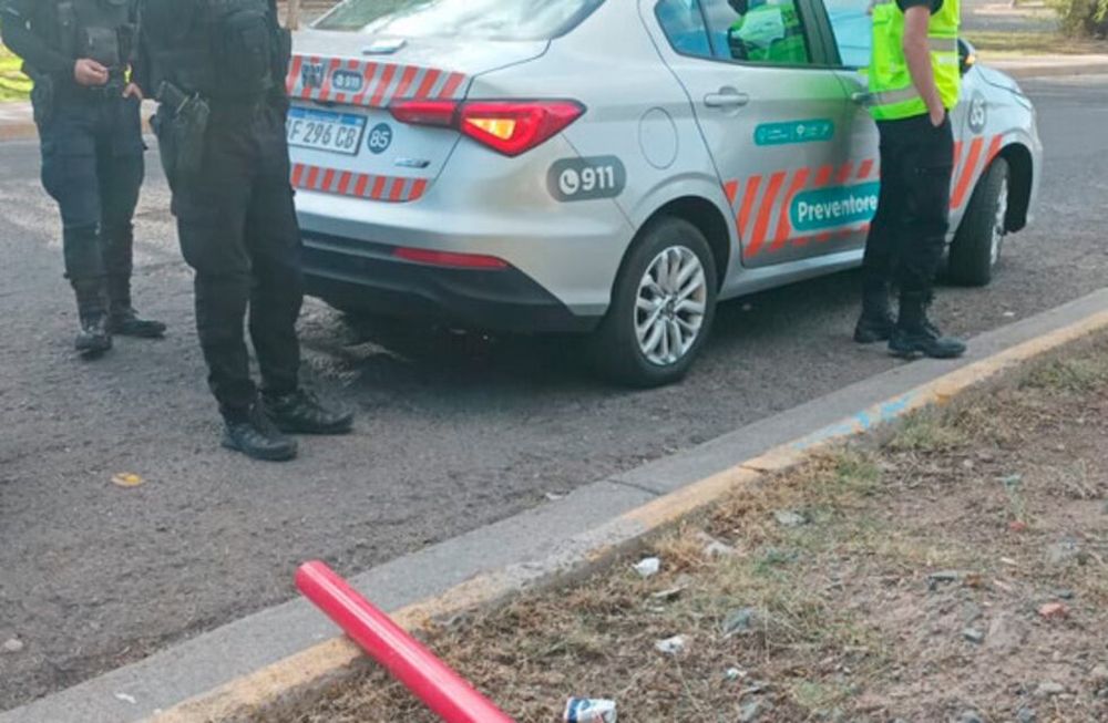 Ojos en Alerta: un sujeto fue detenido por vandalizar la vía pública