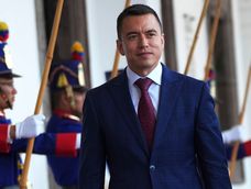 El presidente re-electo de Ecuador, Daniel Noboa.