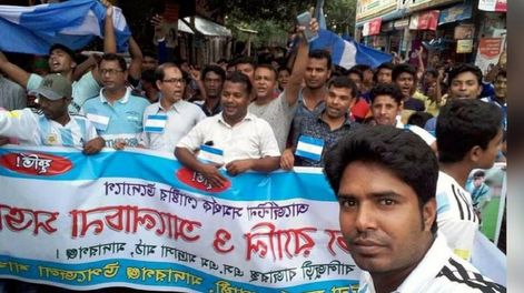 Bangladesh festejó por el pasaje a octavos de Argentina