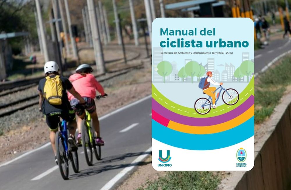 El Manual del ciclista urbano cuenta con información, infografías, normativas, señalética y recomendaciones para los ciclistas mendocinos. Foto: Gobierno de Mendoza