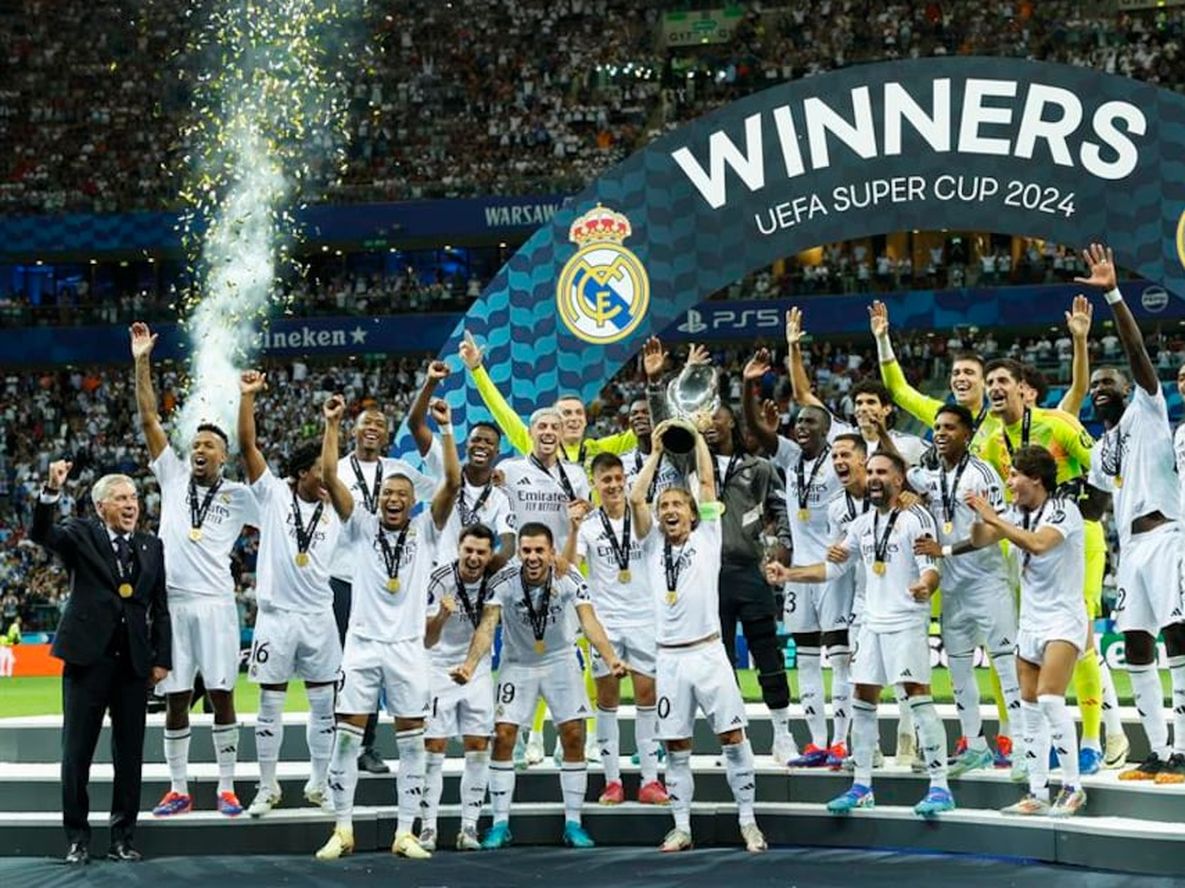 El Real Madrid se coronó campeón de la Supercopa de Europa.