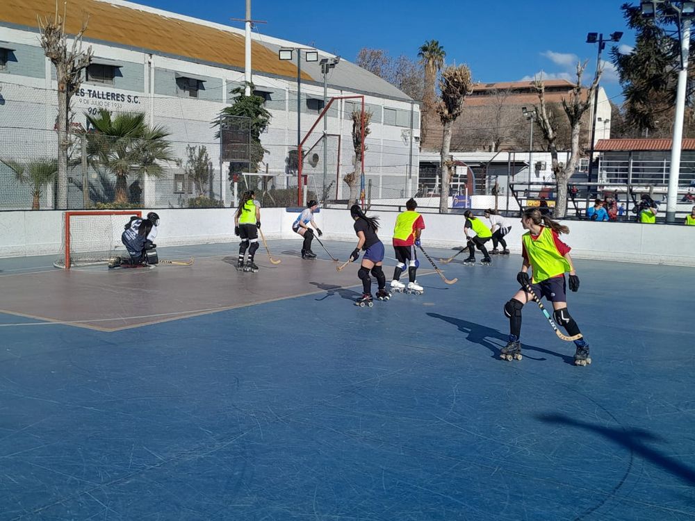 Hockey Patín. Las preseleccionadas hicieron un gran trabajo en la pista del Club Andes Talleres