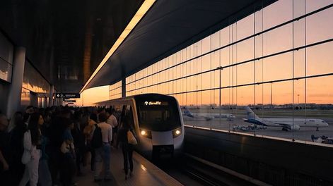 Los Andes | Metro al aeropuerto de Santiago de Chile