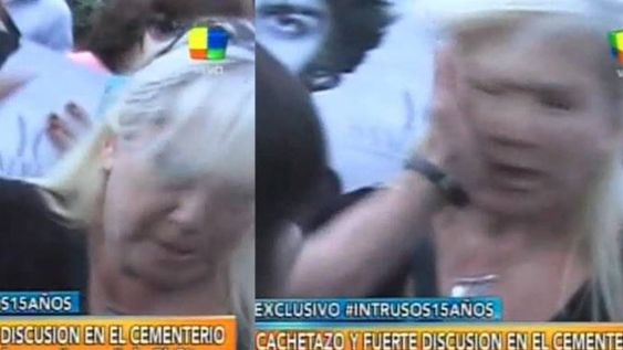 Tensión y cachetazos en el aniversario de muerte de Sandro