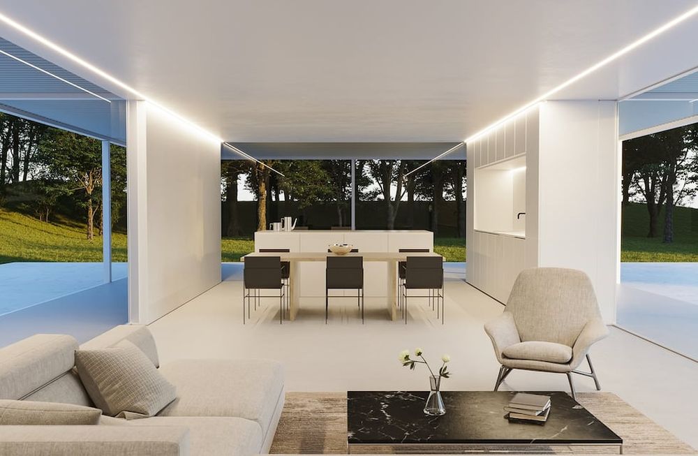 Una casa prefabricada ¿sin paredes?