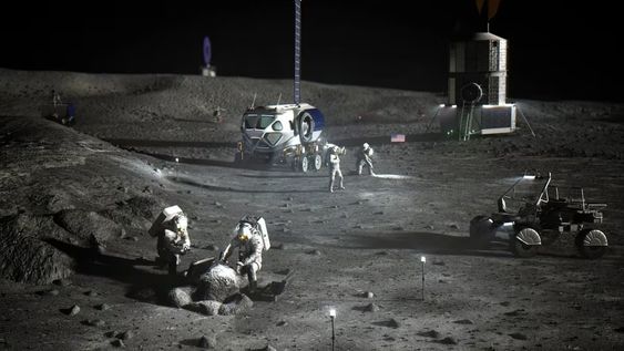Recreación de una base lunar de la NASA&nbsp;