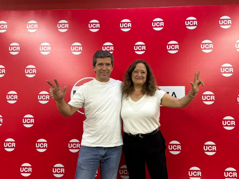 Andr&eacute;s Lombardi y Beatriz Mohr, presidente y vice de la UCR de Mendoza para los pr&oacute;ximos dos a&ntilde;os.