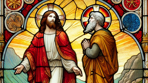 El Evangelio de hoy narra que Jesús le dijo a sus discípulos: No crean que he venido a abolir la ley o los profetas; sino a darles plenitud. Imagen creada con IA.