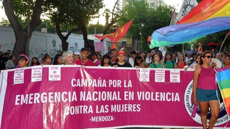 El Gobierno Nacional emitió un mensaje por el Día Internacional de la Mujer en el que asegura que bajaron los femicidios. - Archivo / Los Andes