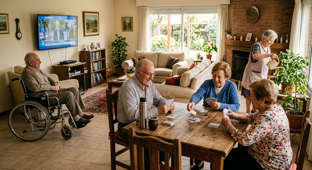 Las residencias para adultos mayores en Mendoza experimentan un aumento significativo, impulsado por cambios demográficos. | Imagen ilustrativa creada con IA.