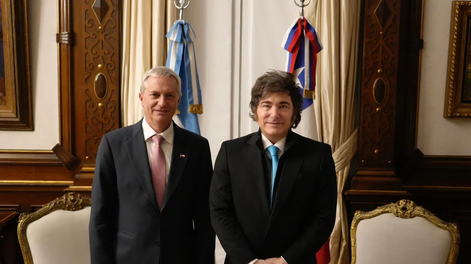 Javier Milei recibió al presidente electo de Chile.&nbsp;